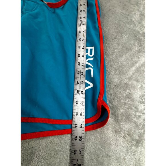 RVCA Performance Stretch Boardshorts Mens Size 29 Blue & Red Hybrid Swim - Picture 6 of 9